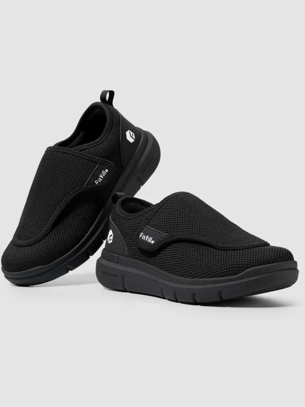 NWT FitVille Men's EasyTop Wings V2 Diabetic Shoes, 10 EW Extra Wide